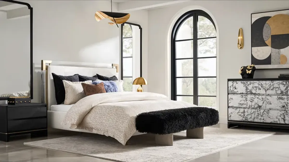 Andra Dimensional Rug - Ivory