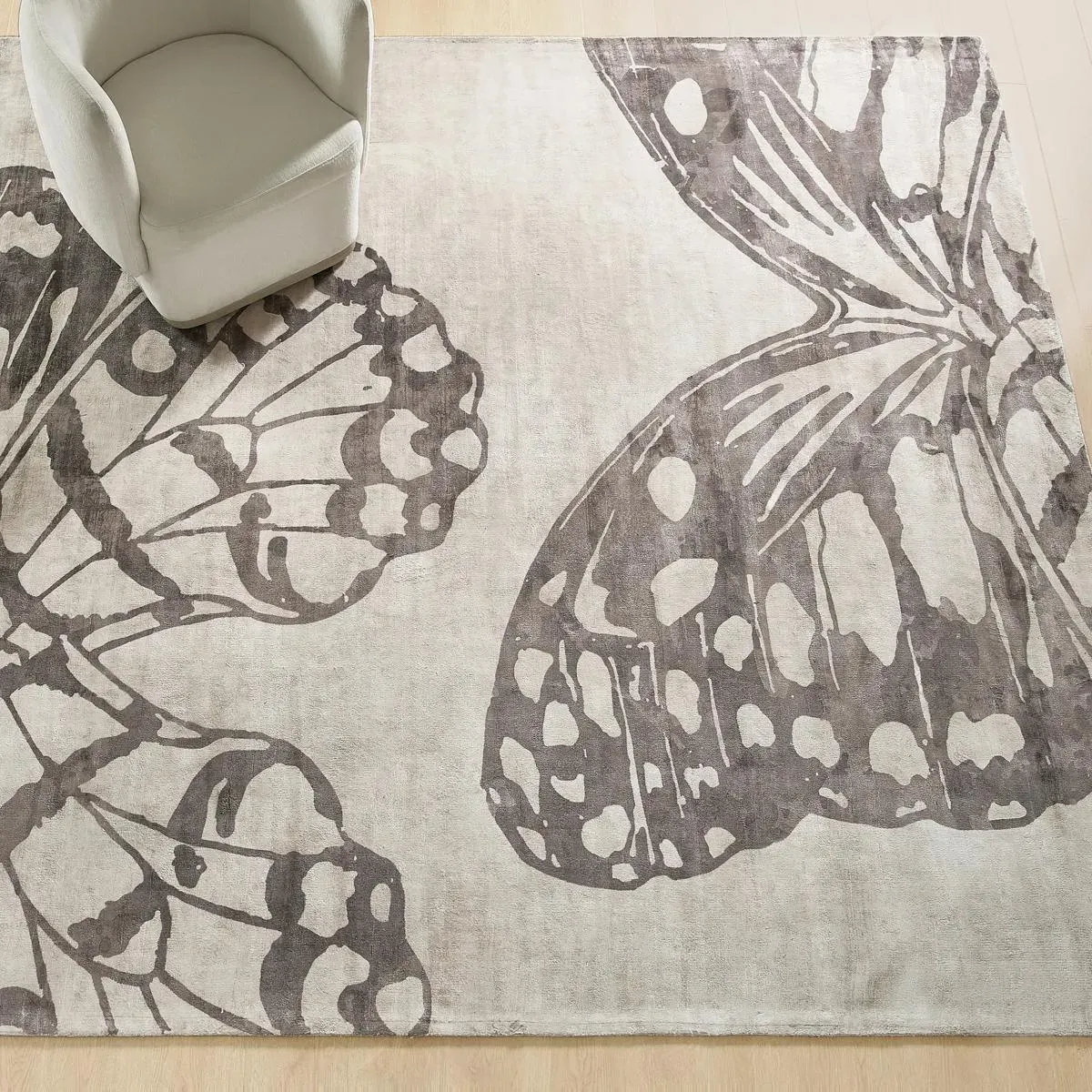 Mariposa Rug - Ivory/Dusty Mauve