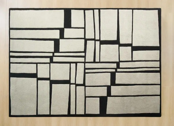 Novak Wool Rug - Natural/Black