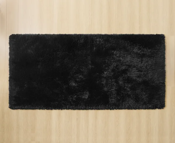 Lustre Shag Rug - Black