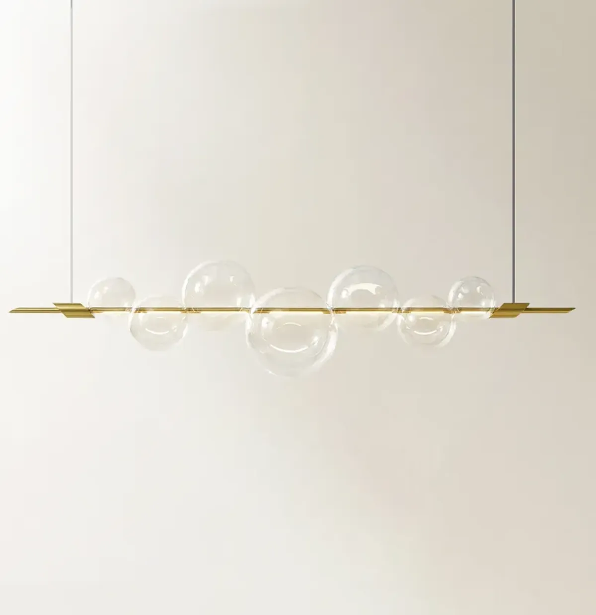 Bolla Glass Bubble Chandelier 60"