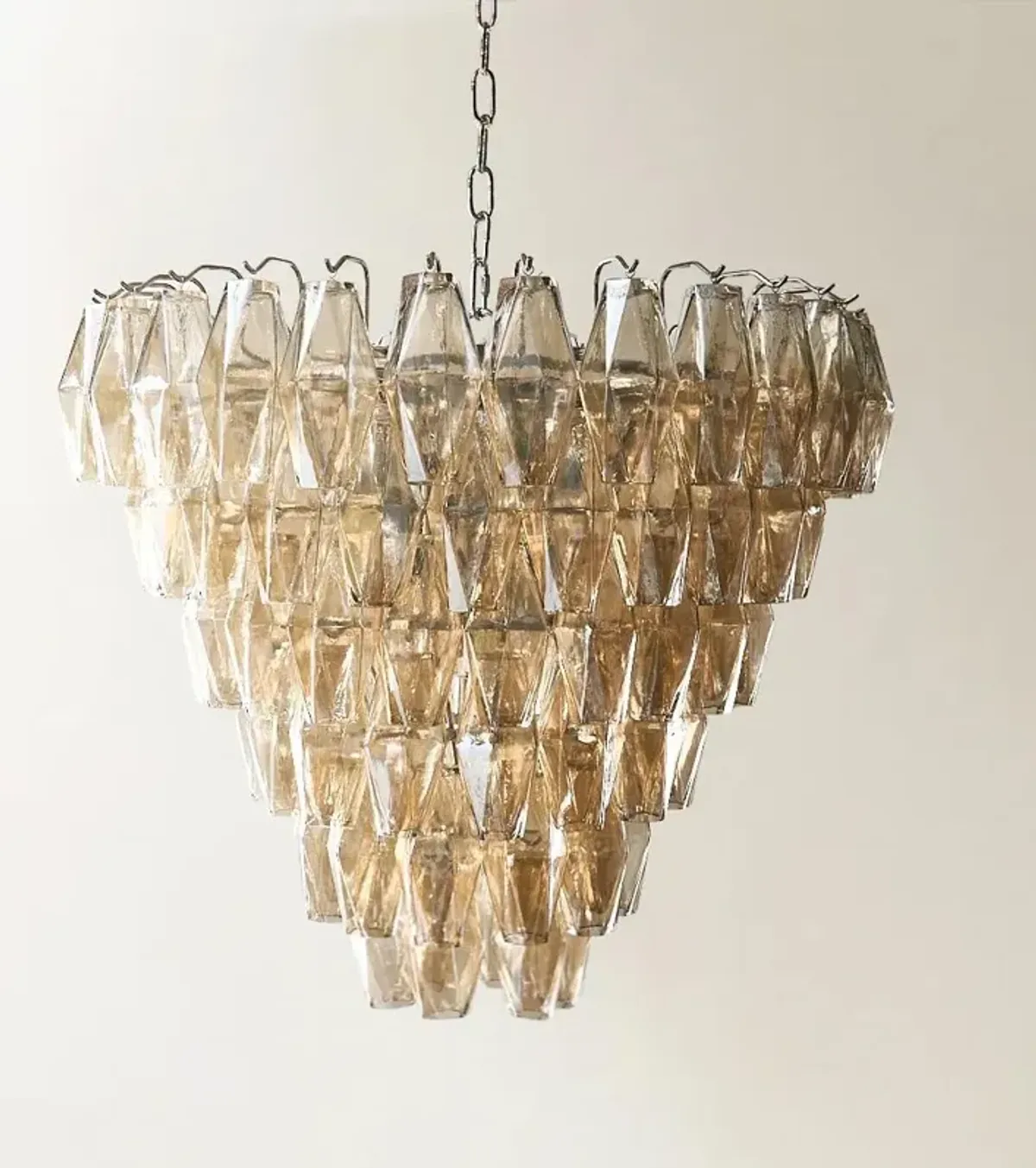 Cosima Glass Chandelier - Champagne
