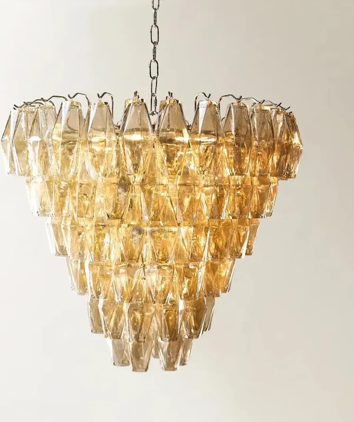 Cosima Glass Chandelier - Champagne