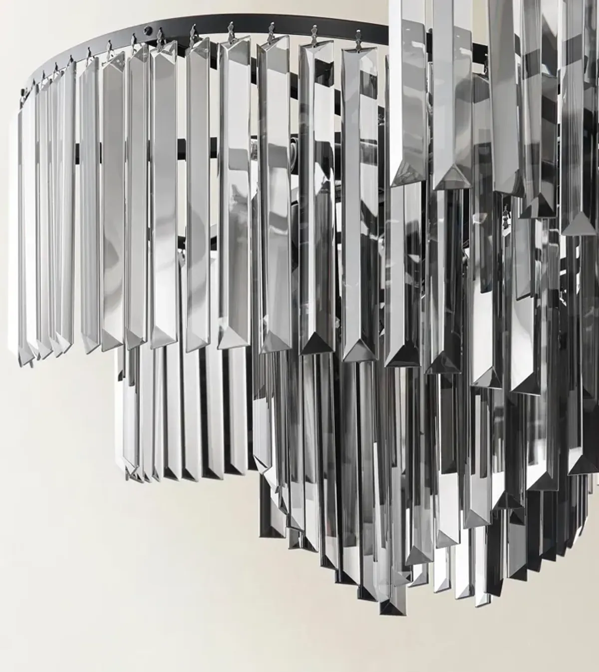 Luxe Spiral Chandelier - Graphite