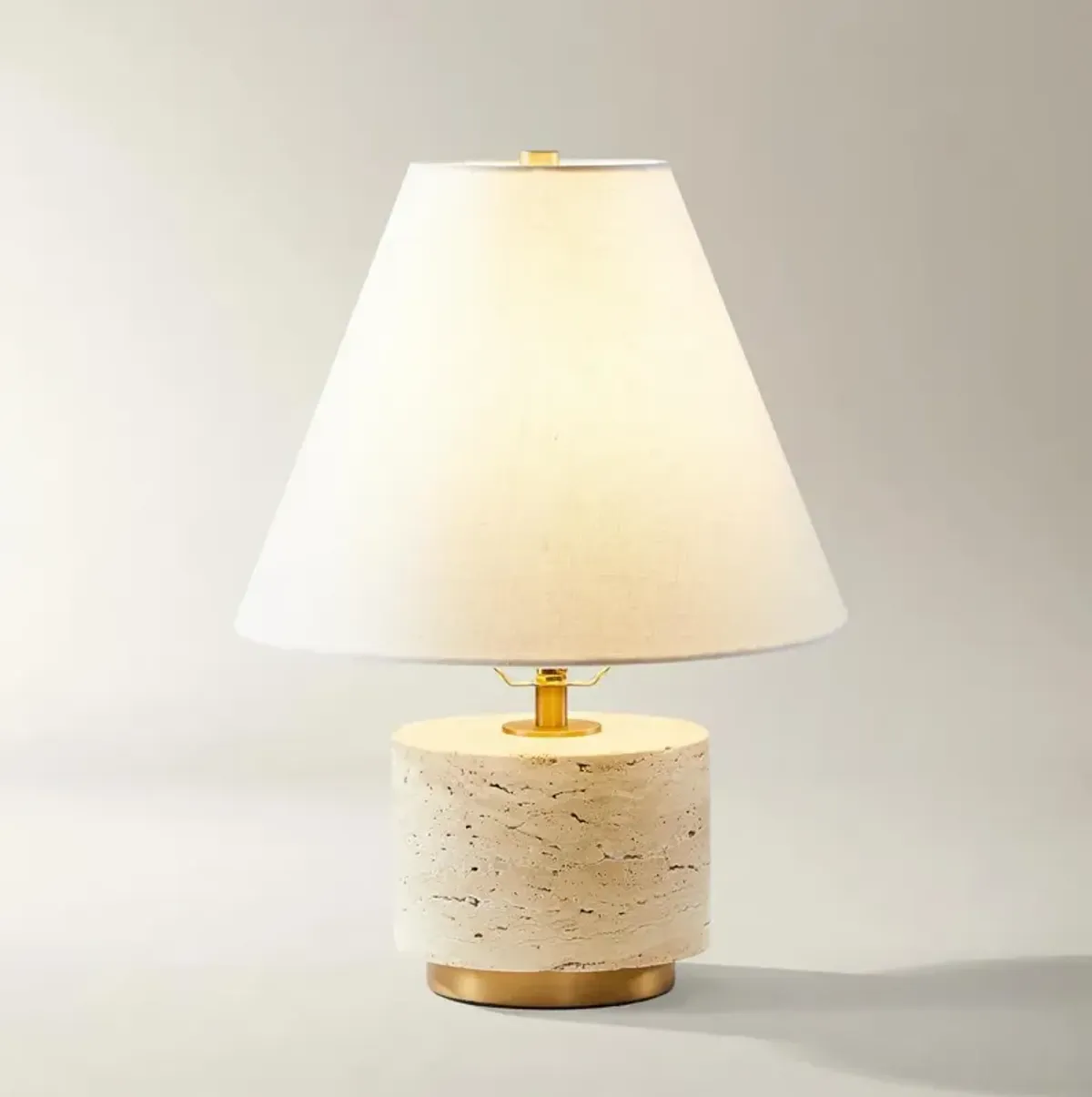 Arden Travertine Table Lamp