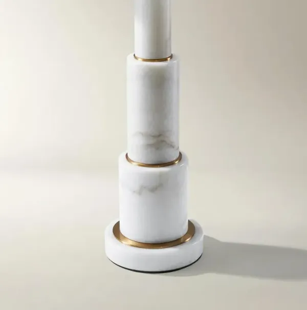 Adair Marble Table Lamp - White