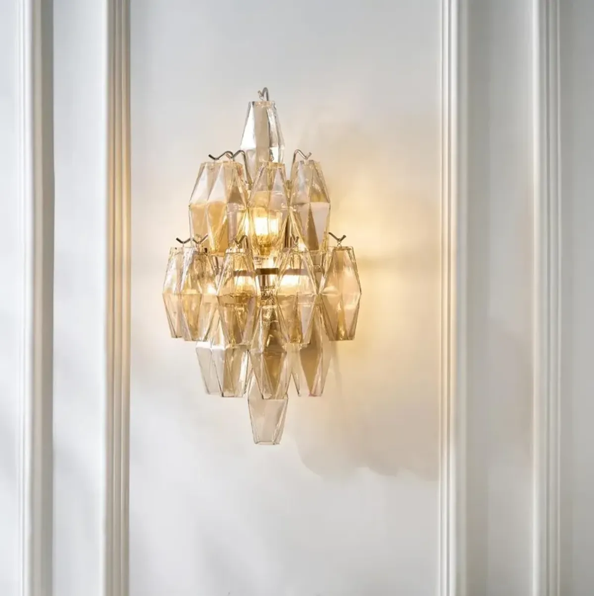 Cosima Glass Sconce 19.75" - Champagne