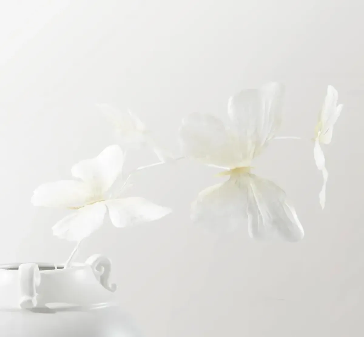 Butterfly Spray Ivory 29" - Set of 3