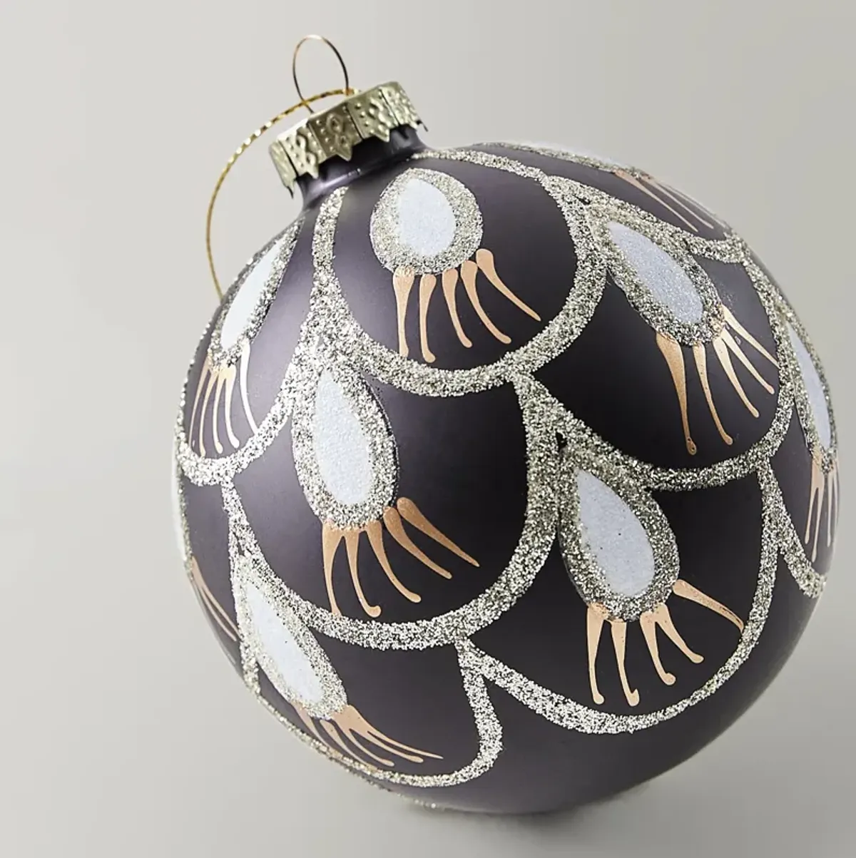 Balck Deco Ornament- Set of 4