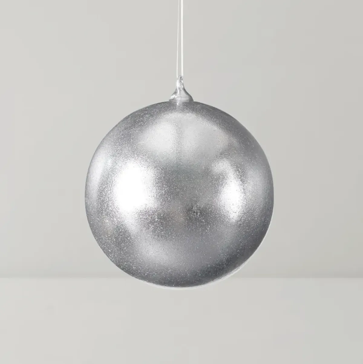 Oversized Silver Ornament 8" - Set of 2