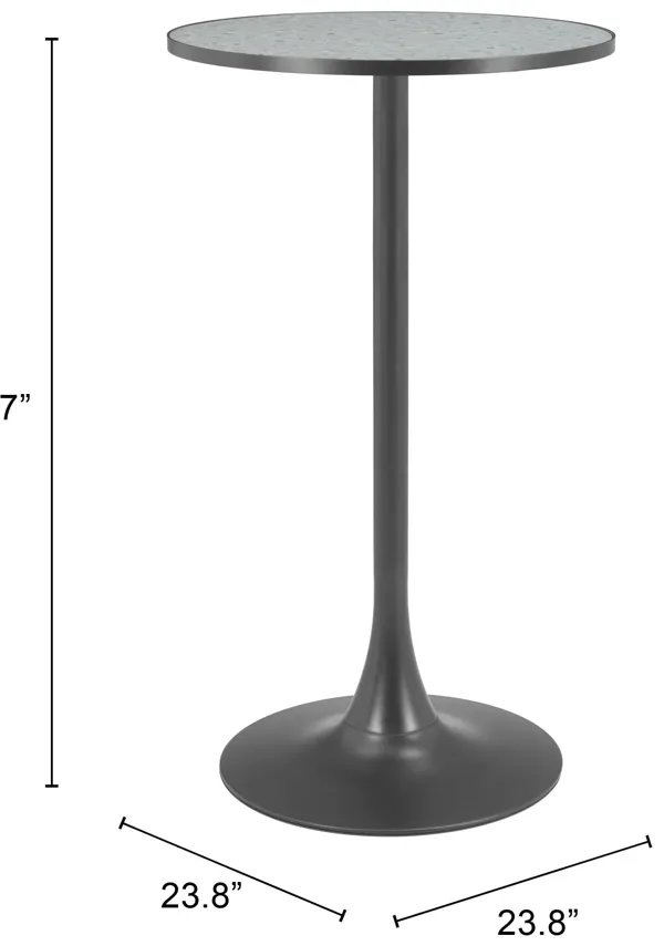 Bite Bar Table Gray & Black