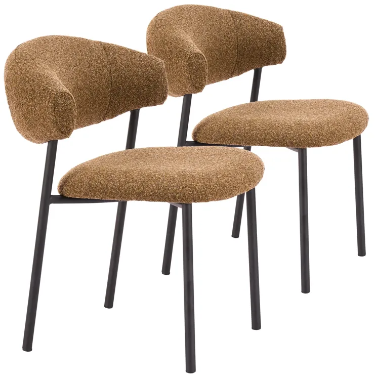 Seville Dining Chair (Set of 2) Brown Cork