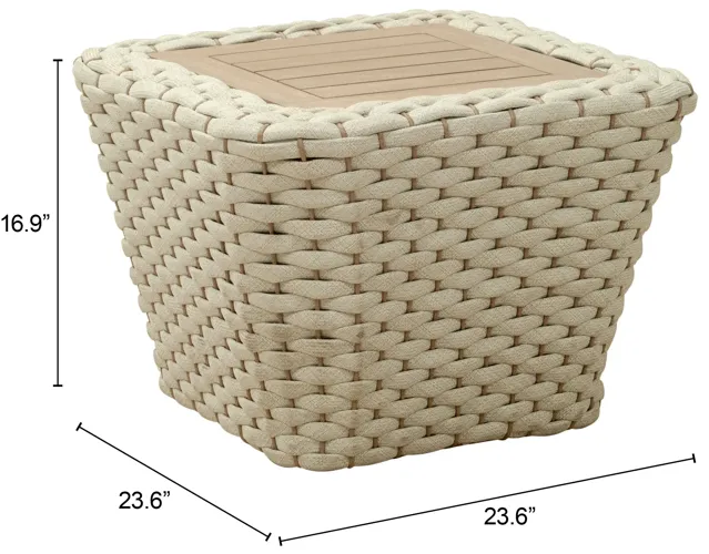 Antul Coffee Table White & Natural