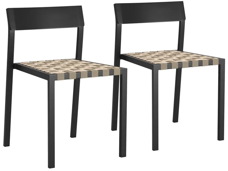 Draco Dining Chair (Set of 2) Black